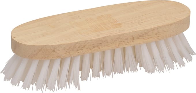 Schrobborstel | Handborstel | Wasborstel Hout met Wit Polyamide