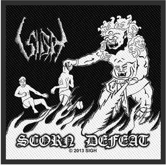 Sigh - Scorn Defeat Patch - Zwart