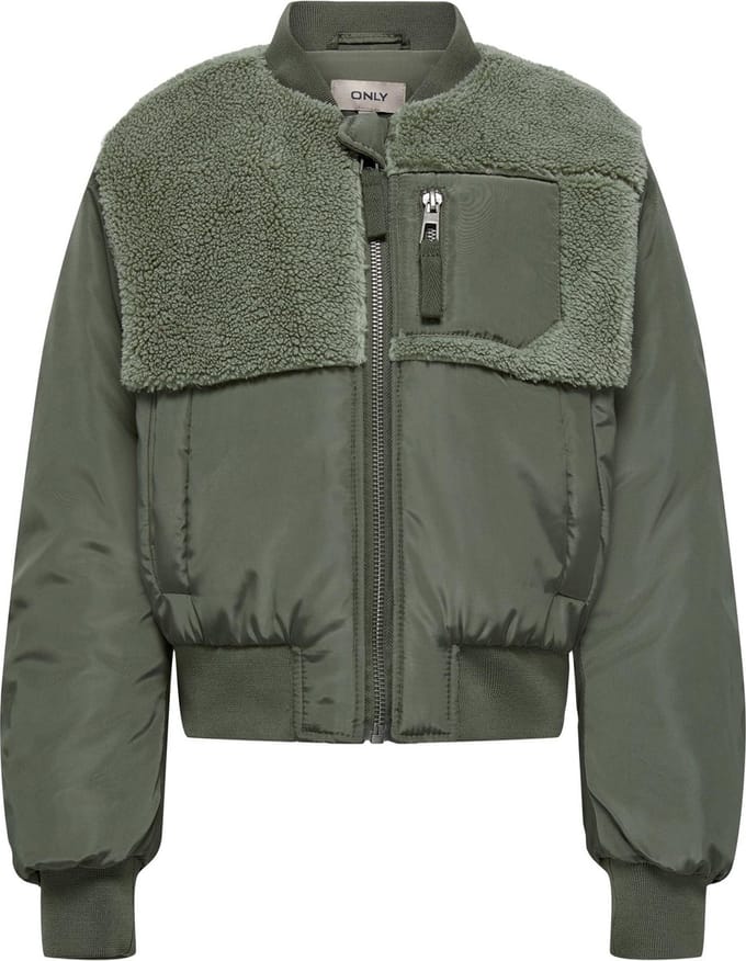 ONLY KOGEMMY NYLON FLEECE MIX BOMBER CP OTW Meisjes Bomberjack - Maat 152