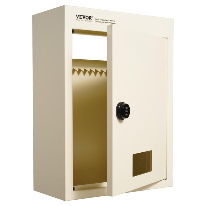 Boîte aux lettres à travers le mur 12,5x6,3x16,9  avec serrure à code Beige