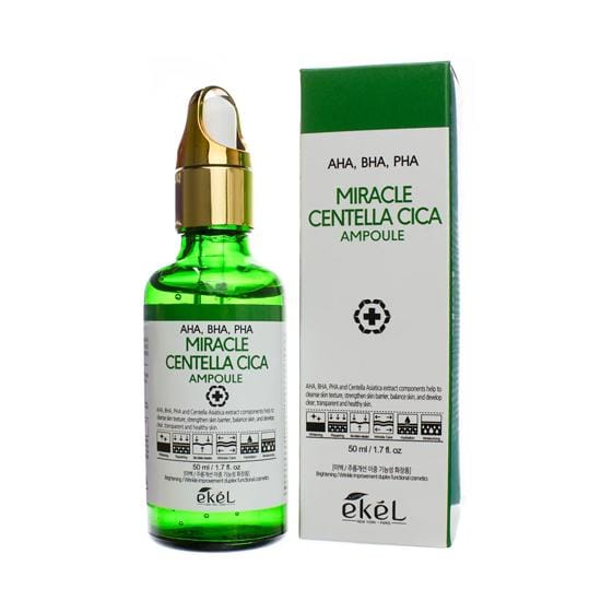 Ekel Miracle Centella ampul (AHA, BHA, PHA) 50ml-2type Ampoule(Green)