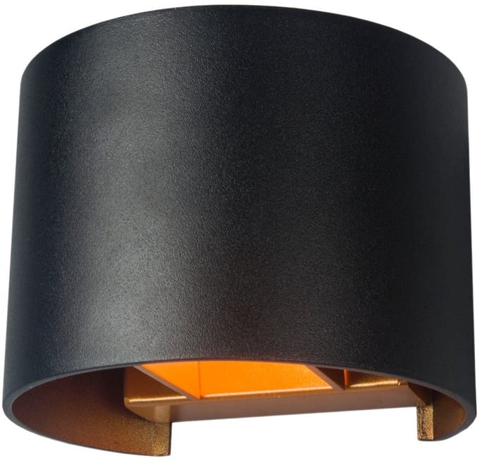 Artdelight - Wandlamp Gyro B 13 cm zwart goud