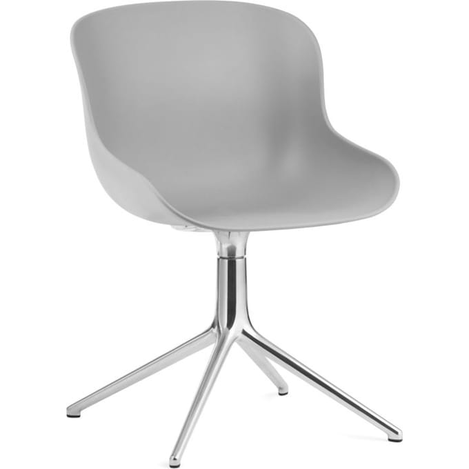 Normann Copenhagen Hyg Draaistoel - grijs - aluminium