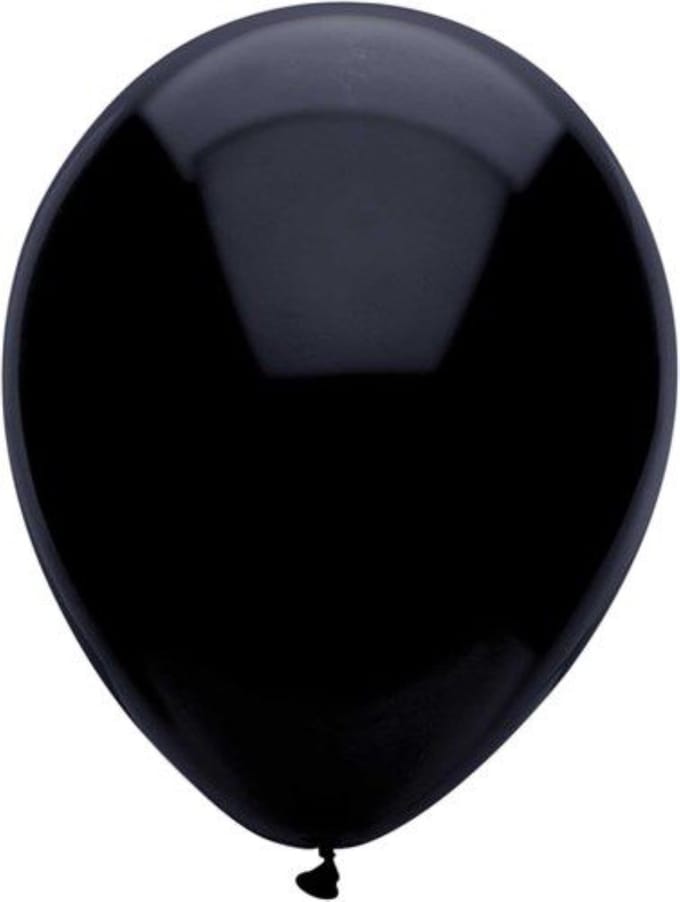 Ballonnen zwart - 3 stuks - 61 cm