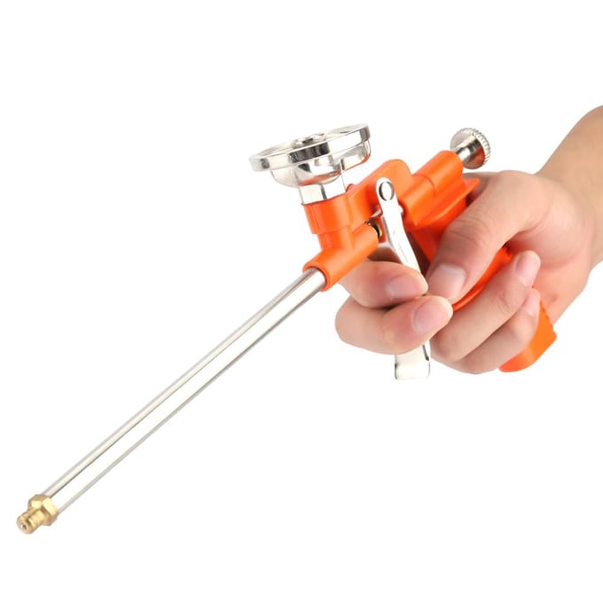 Spuitschuim Isolatiepistool Expanderend Spuitpistool Vul- Afdichtings Applicator Gereedschap orange