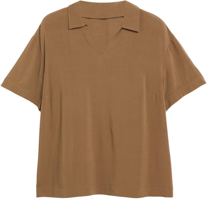 Viscose Blouse met Afgezakte Schouders Dames s.Oliver