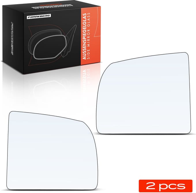 Frankberg 2x Spiegelglas Buitenspiegel Voor voor VW