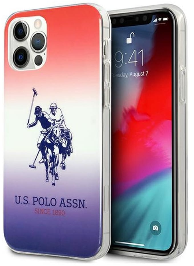 U.S. Polo Assn. Gradient Collection - iPhone 12 Hoesje - Gradient Design - Veelzijdig Kleurenschema - Perfecte Pasvorm