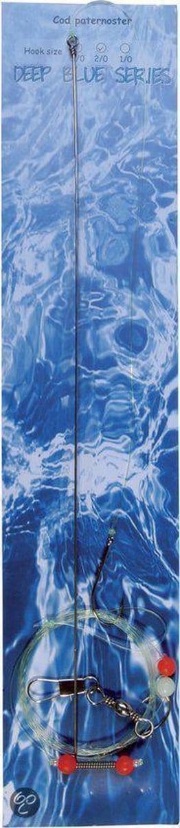 Deep Blue Kabeljauw Paternoster - 150 cm - Haakmaat 2/0