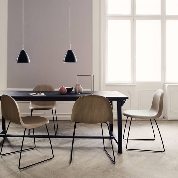 Gubi Bestlite BL9S Hanglamp Klein Zwart/ Chroom
