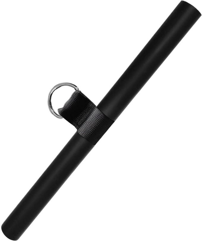 Kabelmachine Accessoire - Pulley Bar - Kracht Training - Ergonomisch Schuimhandvat - 40.5 cm - Zwart