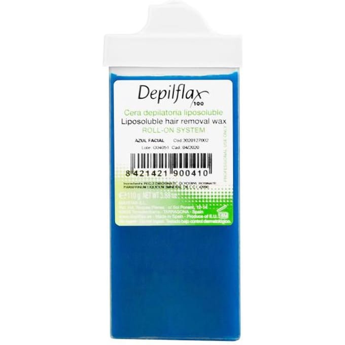 DEPILFLAX CIRE POUR ÉPILATION DU VISAGE ROLL-ON AZULÈNE 110g