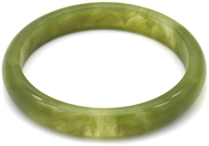 Armband - kunststof - 1,2 cm - groen