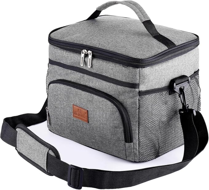 Koeltas Picknick Rugzak - Geïsoleerd en Waterdicht - 25L - Grijs