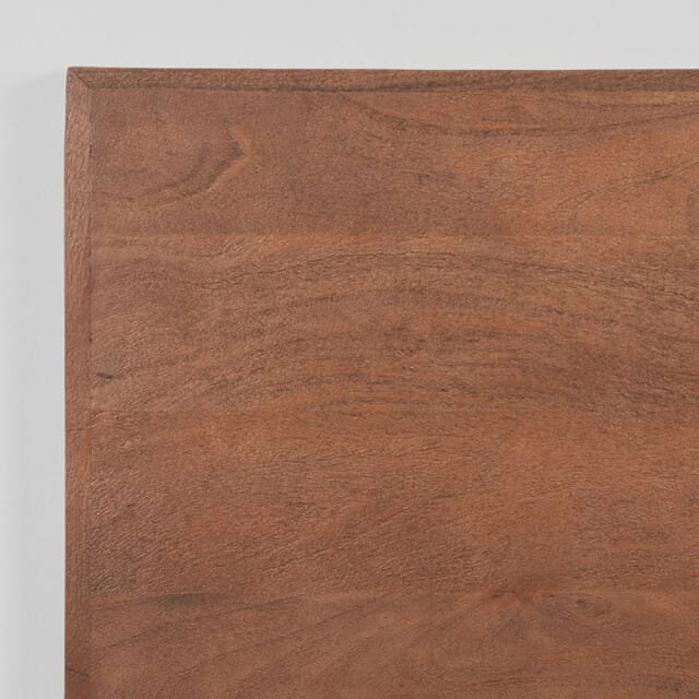 Home67 Tafelblad horeca espresso mangohout 70 x 70 cm