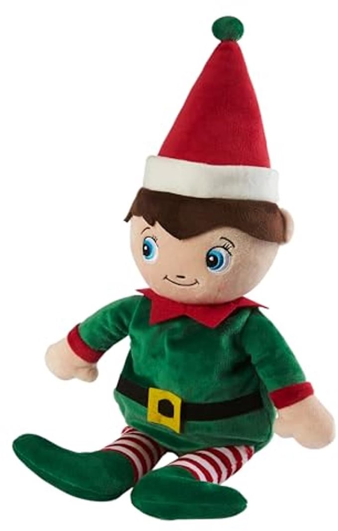 Warmies CP-ELF-1 Heated Cuddle, Green & Red