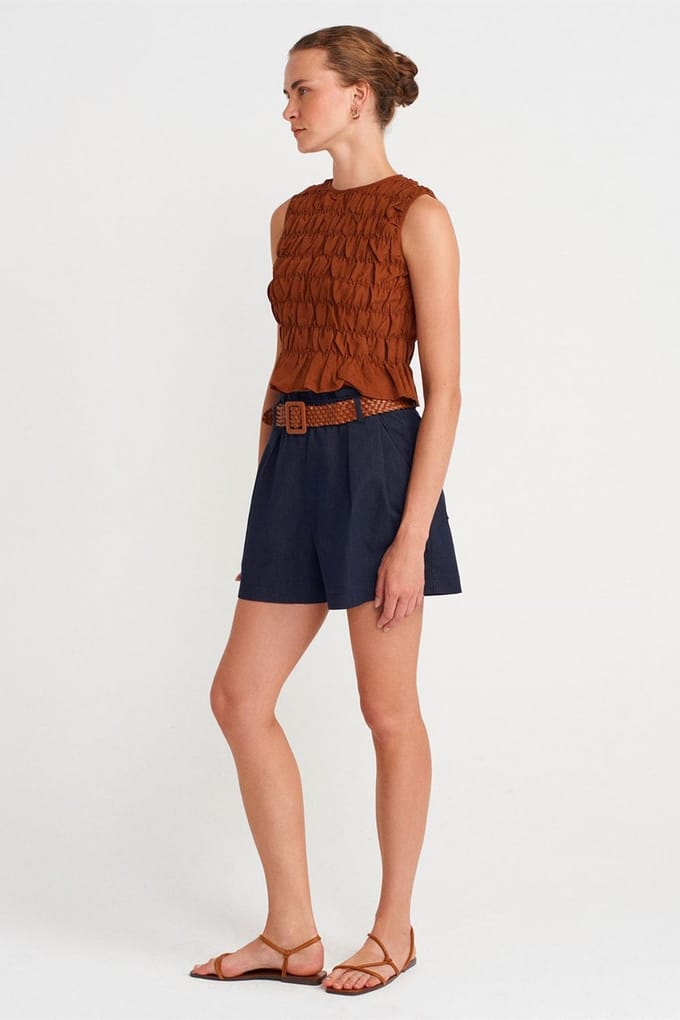 Dames Tailored Crepe Mini Shorts