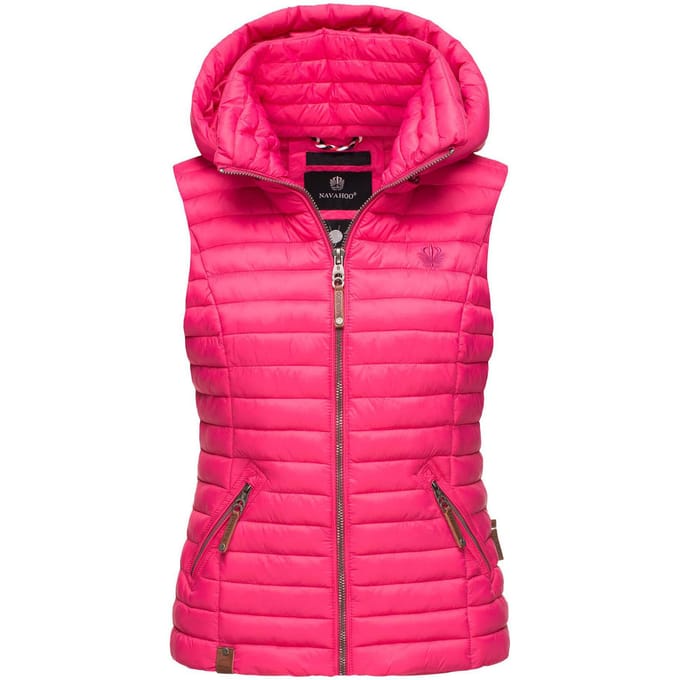 Navahoo Dames Gewatteerde Bodywarmer Shadaa – Lichte Weste met Afneembare Capuchon