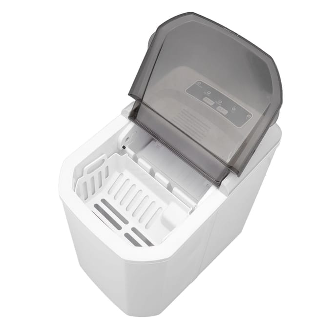 GSN Z6 IJsblokjesmachine Aanrecht Mini Draagbare Ijsblokjesmachine IJsmaakmachine voor Thuis Commerciële Bar white