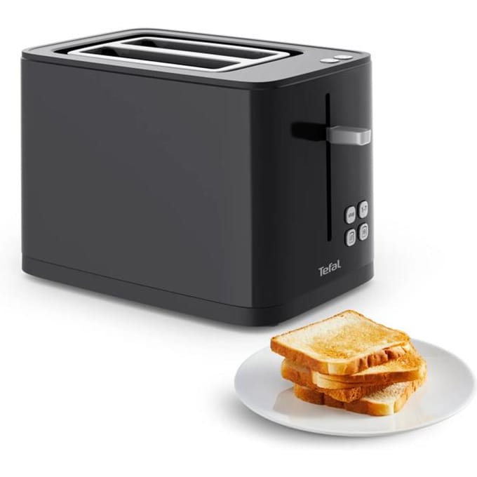 Tefal Smart & Light TT6408 Broodrooster - 7 Bruiningsniveaus - LED Display - Voor Brede Sneetjes