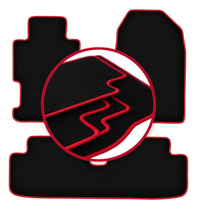 CARLUX-RED automatten voor: Honda Civic VII 3-deurs hatchback, coupé (2001-2005)