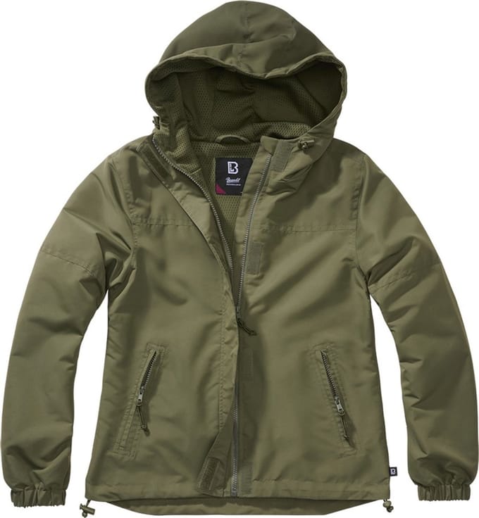 Brandit - Summer Frontzip Windbreaker jacket - S - Olijfgroen