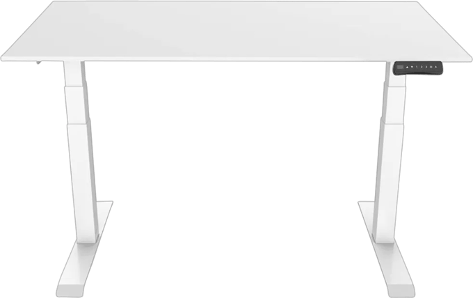 Euroseats Elektrisch Zit Sta Bureau 120 x 80 Wit/Wit