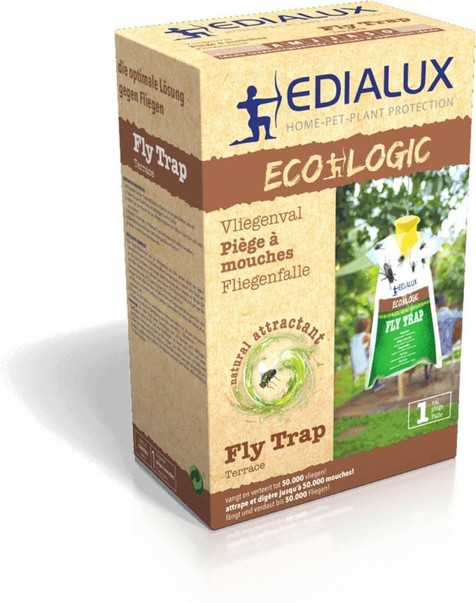 Edialux ecologische vliegenval - Tot 50.000 vliegen