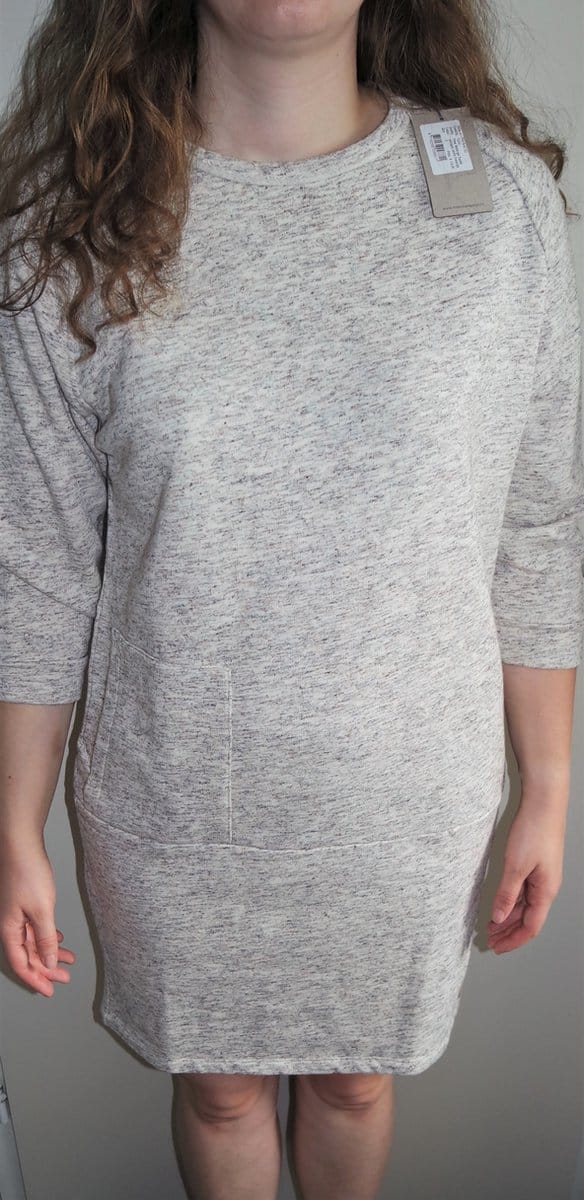 Moscow Melange Sweater Tuniek / Jurk - Whisper White Melange - Maat S