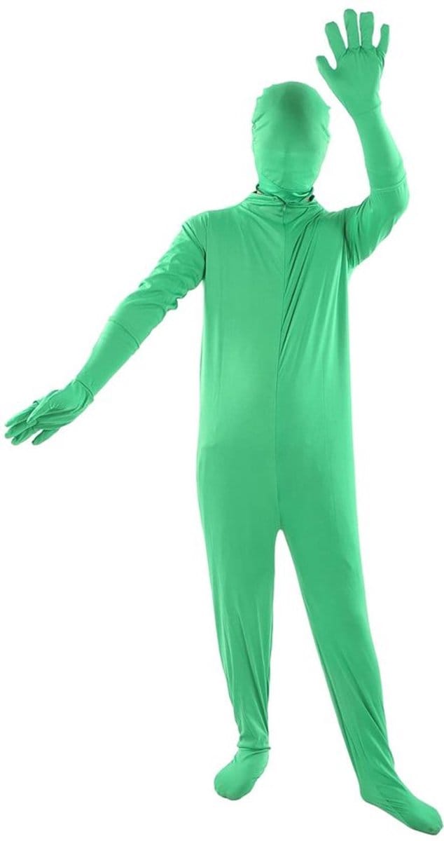Allecto - Fotografie Chromakey Bodysuit - Groen Full Body Kostuum