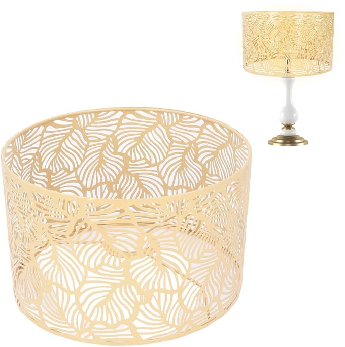 Dailygoods - Metalen Lampschaduw voor E14/E27 Lampen in Goud