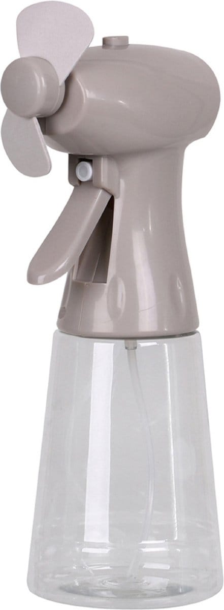 Urban Living Draagbare ventilator/waterverstuiver - grijs - 350 ml