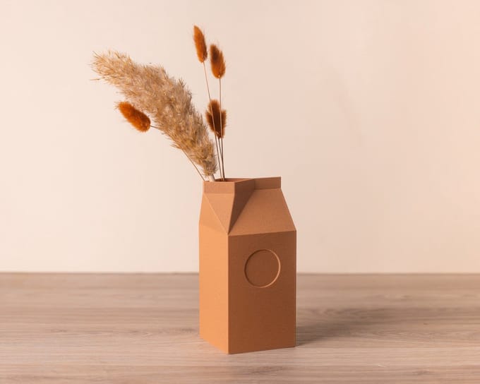 Copo Design Vaas voor doogbloemen milk 18cm h