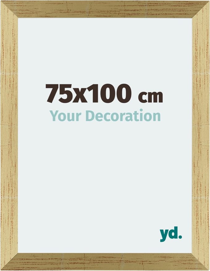 Your Decoration - Fotolijst 75x100 cm - MDF - Goud Glans - Mura