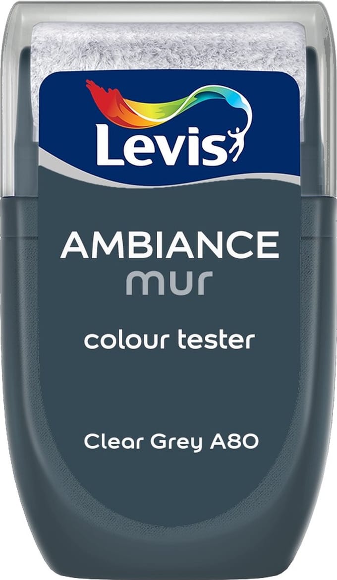 Levis - Muurverf Kleurtester Mat Mix - Clear Grey A80 - Mengverf - 30 Ml