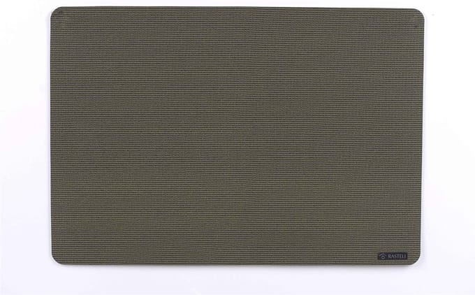 Rasteli - Placemat - polyester - groen - B45 x L30 cm - 2 stuks