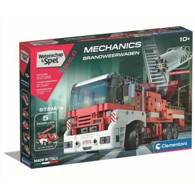 Clementoni Wetenschap & Spel - Mechanica - Brandweerwagen - Constructie Speelgoed - Vanaf 10 jaar