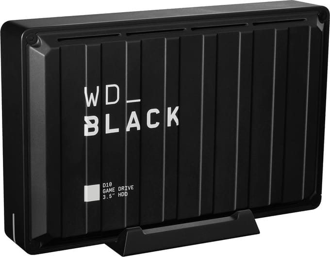 WD BLACK D10 Game Drive for PS4 - 8TB - External Hard drive - Black