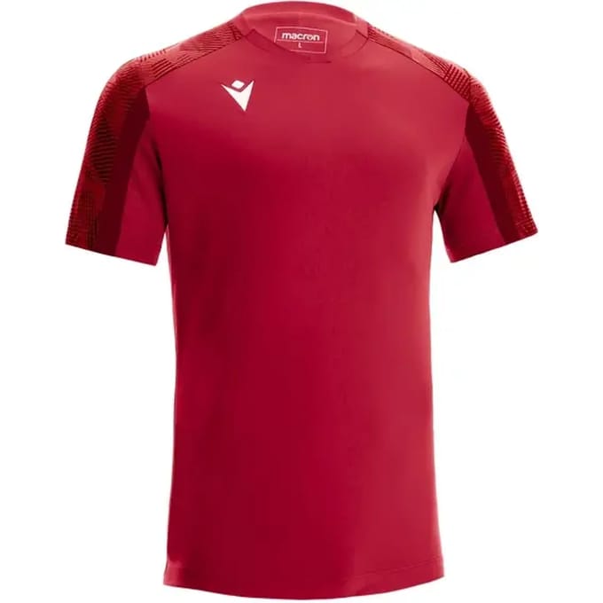 Macron Gede Shirt Korte Mouw Heren - Rood / Donkerrood | Maat: 3XL