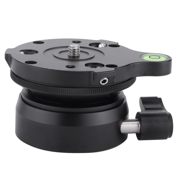 Statiefkop DY‑60N Statief Nivelleringsbasis Nivelleerder Instelplaat voor DSLR-camera black