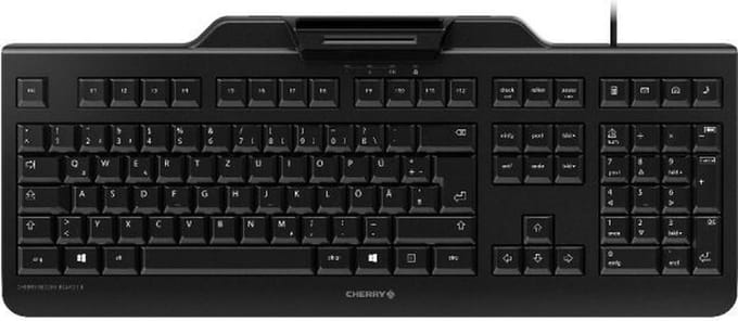 CHERRY JK-A0400EU-2 toetsenbord USB QWERTZ Amerikaans Engels Zwart