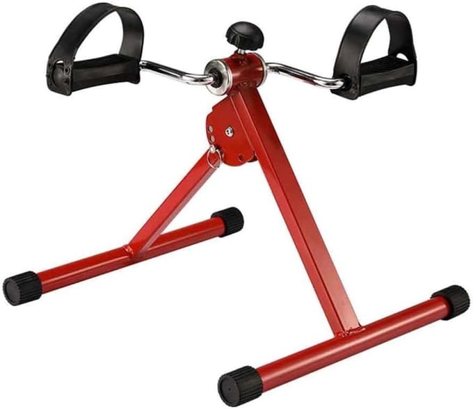 Mini Stepper - Elliptische Trainer - Thuis Fitness - Stalen Frame - Compact Formaat - Rood