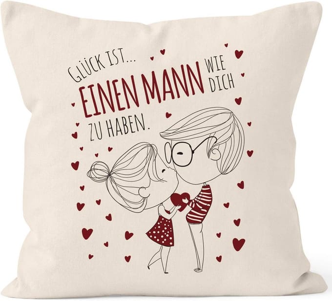 Persoonlijk kussen met liefdesprint voor koppels en geliefden