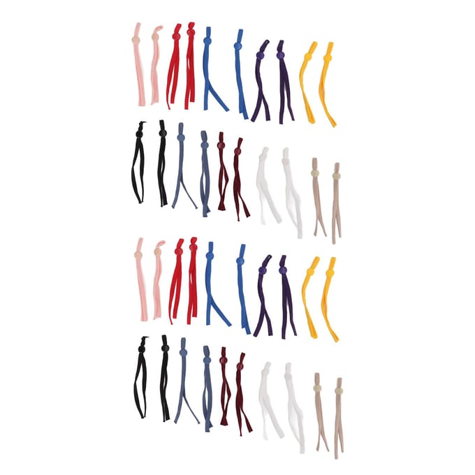 40 STUKS Masker Elastieken Hoge Dichtheid Vlecht DIY Productie Masker Elastisch Koord met Verstelbare Gesp blue