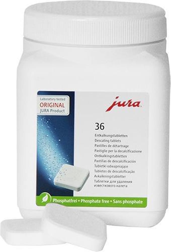 JURA Ontkalkingstabletten 70751 - 36 stuks (Nieuwste uitvoering 2-1 tabletten)