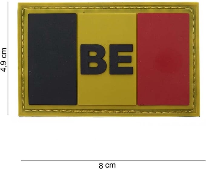 101 Inc Embleem 3D Pvc Belgie Groot Be  13051