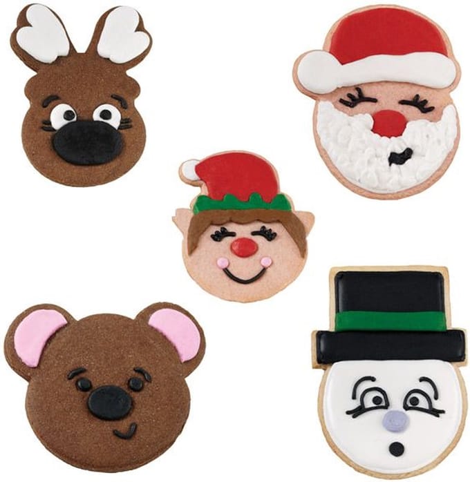 Wilton - Make a Face kerst uitstekers (christmas)