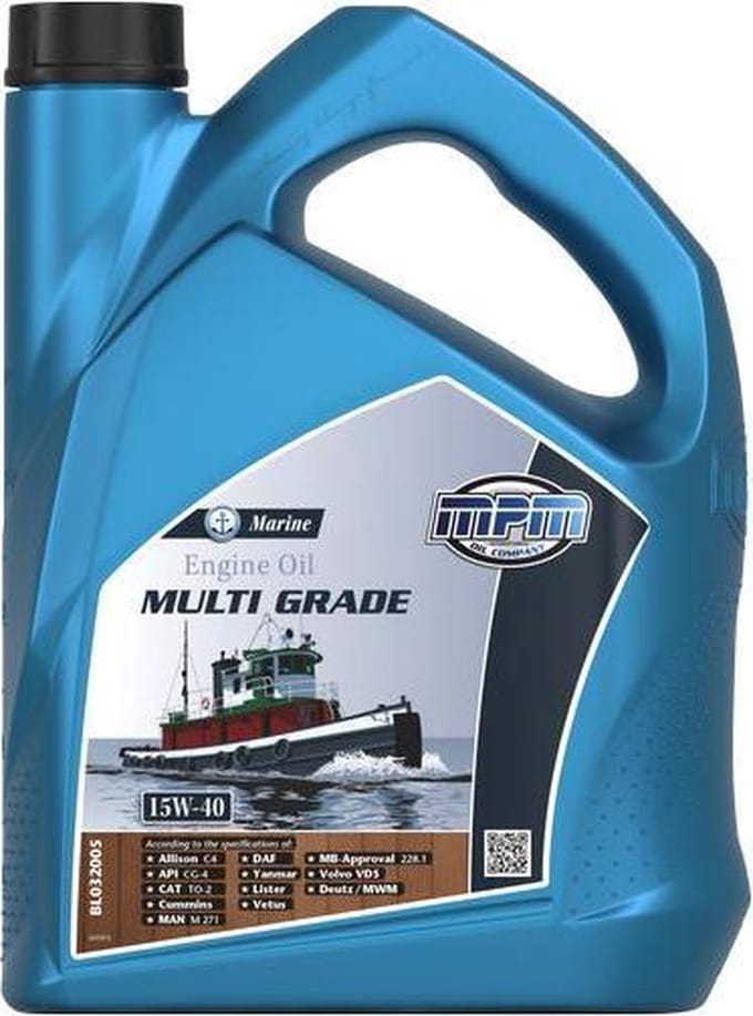 MPM Motorboot motorolie 15w40 - 5 liter
