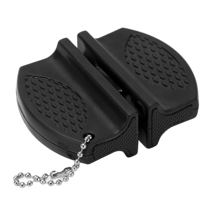 Draagbare Mini Messenslijper Multifunctionele Dubbelzijdige Zakmessenslijper voor Buiten black