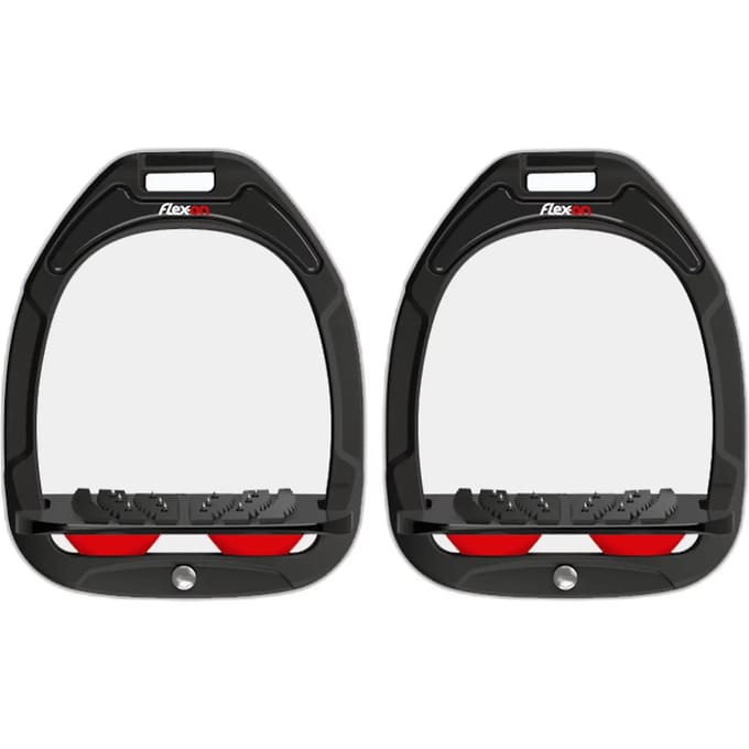 Aluminium steigertjes Ingelost Grip Zwart/Zwart/Rood Flex-On